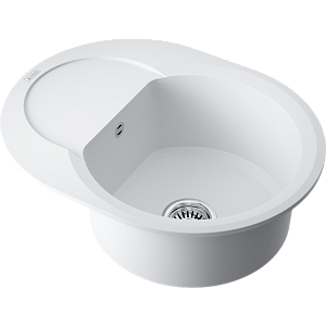 Omoikiri Sakaime 60E-WH Кухонная мойка Tetogranit 60x47 см, цвет: белый 4993136