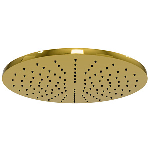 Remer Верхний душ 30 см, 1 вид струи, без кронштейна, цвет: oro PVD 359MM30GPX
