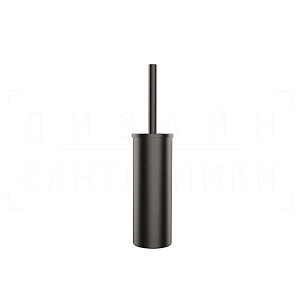 Gessi Rilievo Ершик для унитаза напольный, с латунной колбой, цвет: black metal brushed PVD 59543#707