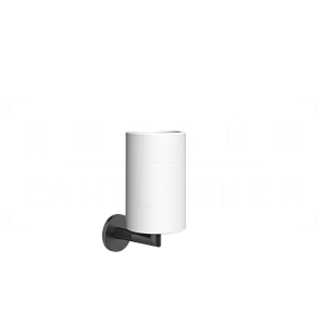 Gessi Ingranaggio Стакан подвесной, керамический Neolite, цвет: white/matte black 63807#299
