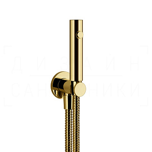 Gessi Total Look Гигиенический душ без смесителя, предохр. клапан, шланг 125 см, цвет: gold PVD 45123#246