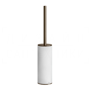 Gessi 316 Ершик для унитаза напольный, кермич. колбой Neolite, цвет: white/coffee bronze brushed PVD 54743#761