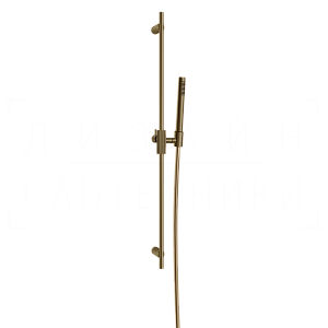 Gessi Inverso Душевой гарнитур: ручной душ, штанга, шланг 150 см, цвет: deep bronze brushed PVD 63584#791