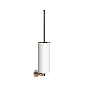Gessi Ingranaggio Ершик для унитаза подвесной, с кермической колбой Neolite, цвет: white/copper PVD 63819#030