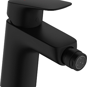 Hansgrohe Logis Смеситель для биде с донным клапаном, излив 11,9 см, цвет: матовый черный 71204670