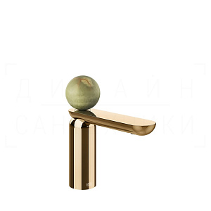 Gessi Perle Смеситель для раковины, с донным клапаном, излив 13,2 см, цвет: warm bronze PVD 74551#735
