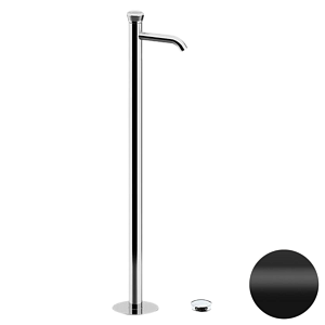 Remer Element Смеситель для раковины напольный, д/к, излив 18 см, цвет: nero opaco ET18NO