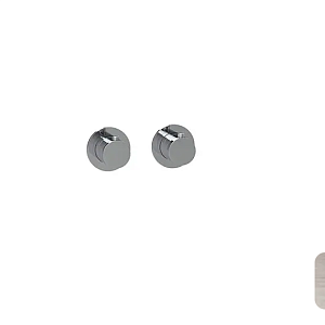 Almar Modular Round Термостат для душа, внешняя часть на 2-3 потребителя, цвет: nickel brushed E180132.NB