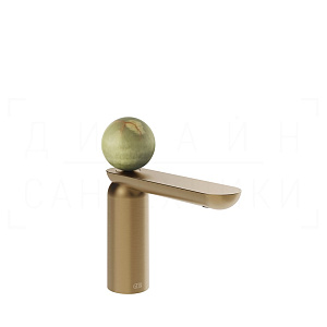 Gessi Perle Смеситель для раковины, с донным клапаном, излив 13,2 см, цвет: warm bronze brushed PVD 74551#726
