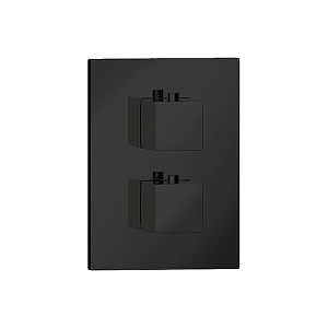 Almar Core Square Термостат для душа, внешняя часть на 2 потребителя, цвет: matt black E176822.MB