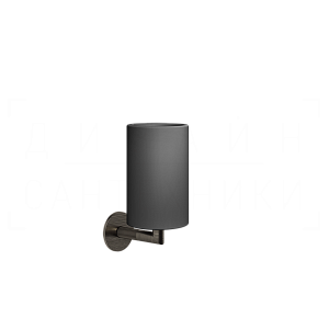 Gessi Ingranaggio Стакан подвесной, керамический Neolite, цвет: black/aged bronze 63808#187