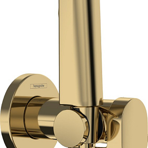 Hansgrohe Bidette Гигиенический душ, внешняя часть, запорный вент., шланг, цвет: полированное золото 29232990