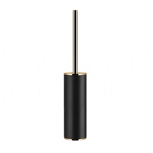 Gessi Inciso Ершик для унитаза напольный, с кермической колбой Neolite, цвет: black/warm bronze PVD 58544#735