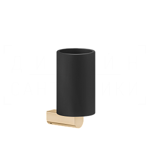 Gessi Rilievo Стакан подвесной, керамический Neolite, цвет: black/warm bronze PVD 59508#735