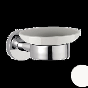 Remer Guest Мыльница с керамической чашей, подвесная, цвет: bianco opaco GS10BO
