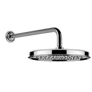 Gessi Venti20 Верхний душ 32,8 см 1 вид струи, кронштейн настенный 38,9 см, цвет: chrome 65149#031