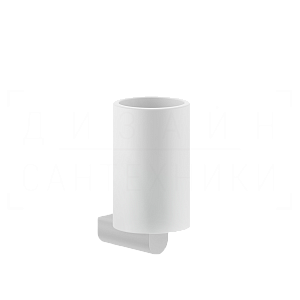 Gessi Rilievo Стакан подвесной, керамический Neolite, цвет: white/matte white 59507#279