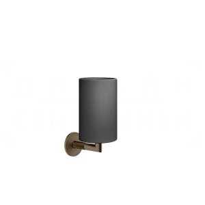 Gessi Anello Стакан подвесной, керамический Neolite, цвет: coffee bronze brushed PVD 63708#761