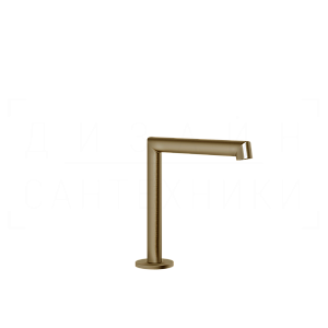 Gessi Anello Излив отдельностоящий для раковины 14,4 см, цвет: deep bronze brushed PVD 63321#791
