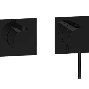Almar Modular Square Смеситель для душа, внешняя часть на 2 потребителя, цвет: matt black E180191.MB
