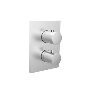 Almar Core Square Термостат для душа, внешняя часть на 2 потребителя, цвет: brushed stainless steel E176882.316