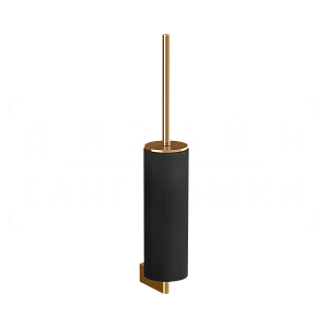 Gessi Origini Ершик для унитаза подвесной, с кермической колбой Neolite, цвет: black/warm bronze PVD 66420#735