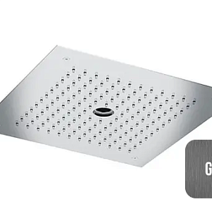 Almar Square 380 Потолочный душ 38х38 см, встраиваемый, 2 режима, цвет: brushed gun metal E044258.GM