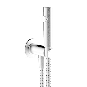 Gessi Inciso Гигиенический душ одноструйный, держатель с подводом воды, шланг 125 см, цвет: chrome 58151#031