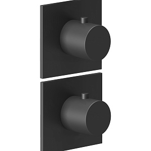 Almar Modular Square Термостат для душа, внешняя часть на 2 потребителя, цвет: matt black E180182.MB