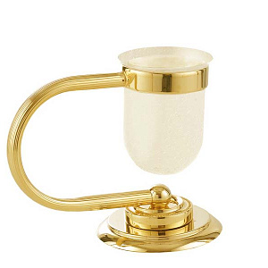 Boheme Murano Стакан настольный, стеклянный полупрозрачный, цвет: gold 10911-G