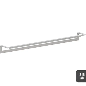 Almar Accessories Полотенцедержатель 60 см, подвесной, цвет: brushed absolute black E305003.AB316