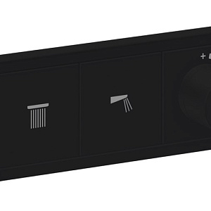Hansgrohe RainSelect Термостат для душа встраиваемый на 3 потр, внешняя часть, цвет: матовый черный 15381670