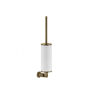 Gessi Inciso Ершик для унитаза подвесной, колба Neolite, цвет: white/deep bronze brushed PVD 58519#791