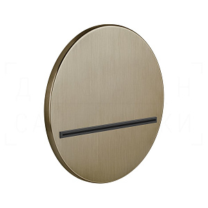 Gessi Venti20 Излив настенный каскадный, цвет: deep bronze brushed PVD 65295#791