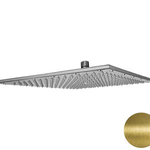 Remer Верхний душ 35x35 см, 1 режим, без кронштейна, цвет: vecchio ottone 359SSXLVOX