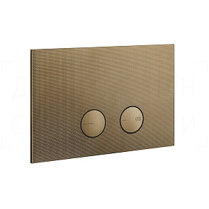 Gessi Inverso Diamantato Кнопка смыва для инстал. Geberit, 2 реж., латунь, цвет: deep bronze brushed 54681#791