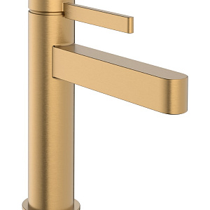 Hansgrohe Finoris Смеситель для раковины, с донным клапаном, излив 13,9 см, цвет: шлифованная бронза 76024140