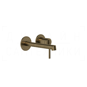 Gessi Ingranaggio Смеситель для раковины встраив., внеш. часть, излив 13-16 см, цвет: antique brass 63581#713