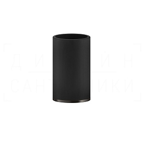 Gessi Inciso Стакан настольный, керамический Neolite, цвет: black/black metal brushed PVD 58532#707