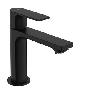 Hansgrohe Rebris E Смеситель для раковины однорычажный, без донного клапана, цвет: матовый черный 72560670
