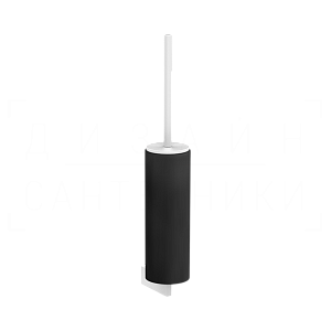 Gessi Origini Ершик для унитаза подвесной, с кермической колбой Neolite, цвет: black/matte white 66420#279