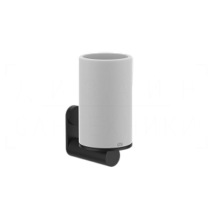 Gessi 316 Стакан подвесной, керамический Neolite, цвет: white/matte black 54707#299