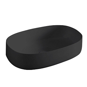 ArtCeram Cognac Раковина чаша 55x35x14,5h см, без перелива, покрытие Saniglaze, цвет: glossy black COL003 03 34
