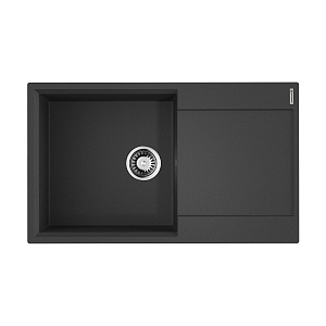 Omoikiri Daisen 86-BL Кухонная мойка Artgranit 86x50 см, цвет: черный 4993700