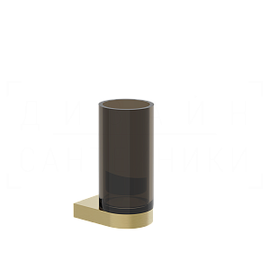 Gessi Perle Стакан подвесной, стеклянный, цвет: brushed brass PVD 74816#727