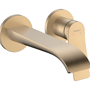 Hansgrohe Vivenis Смеситель для раковины встраиваемый, излив 19,2 см, цвет: шлифованная бронза 75050140