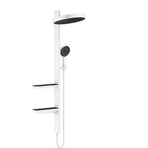 Hansgrohe Rainfinity Душевая стойка: верхний душ 36 см, ручной душ 3 режима, цвет: матовый белый 26842700