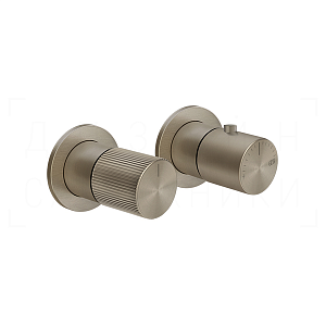 Gessi Habito Термостат для душа встраиваемый, на 3 потр., внешняя часть, цвет: finox brushed nickel 70536#149