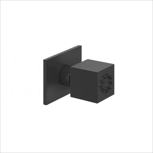 Gessi Body Jets Душевая форсунка поворотная, 1 вид струи, цвет: matte black 20172#299