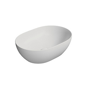 GSI Pura Раковина чаша 50x35x16h см, без перелива, без д/к, цвет: белый матовый 886009